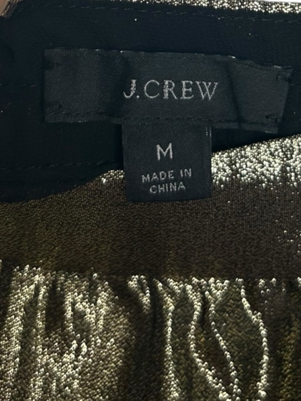 J.CREW Tiered Maxi Party Skirt in Gold metallic lamé Women’s Size Medium - Picture 4 of 8